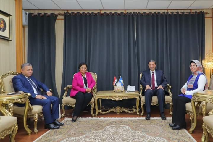 محافظ دمياط يستقبل نائب وزير الصحة والسكان لمناقشة عدد من ملفات التعاون والمبادرات الصحية والسكانية