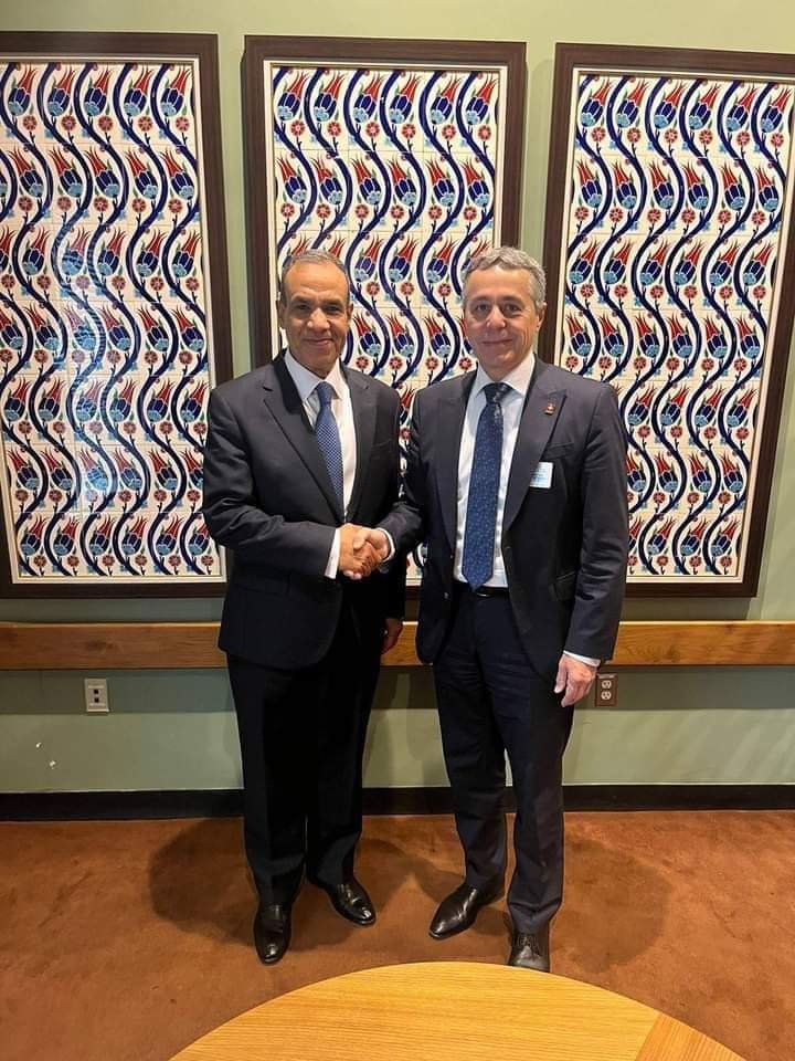 وزير الخارجية : يلتقى وزير خارجية سويسرا على هامش أعمال الدورة 79 للجمعية العامة للأمم المتحدة 