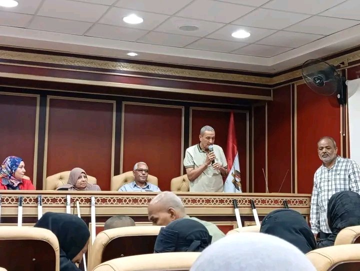 إحتفالات مكتب الرفيق باليوم العالمى للعصا البيضاء بقاعة مجلس مدينة كوم أمبو