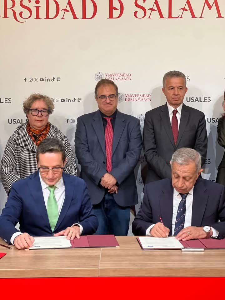 اتفاقية تعاون مشترك بين الأكاديمية العربية وجامعة سالامانكا الاسبانية