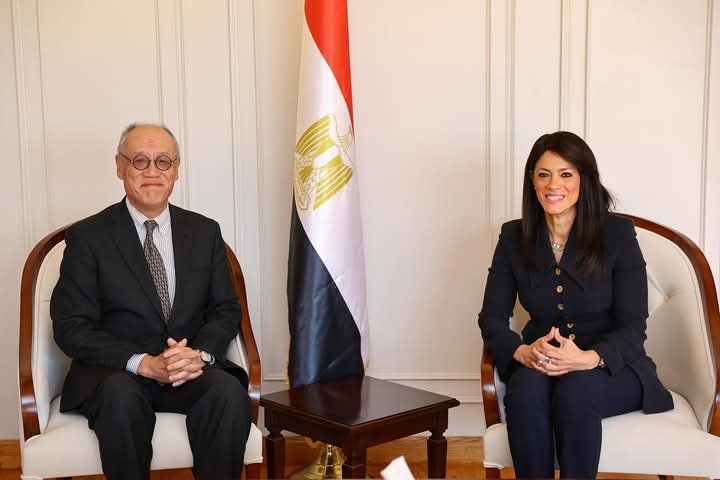الدكتورة رانيا المشاط تبحث مع سفير اليابان بالقاهرة الخطة التنفيذية لمخرجات زيارتها لليابان