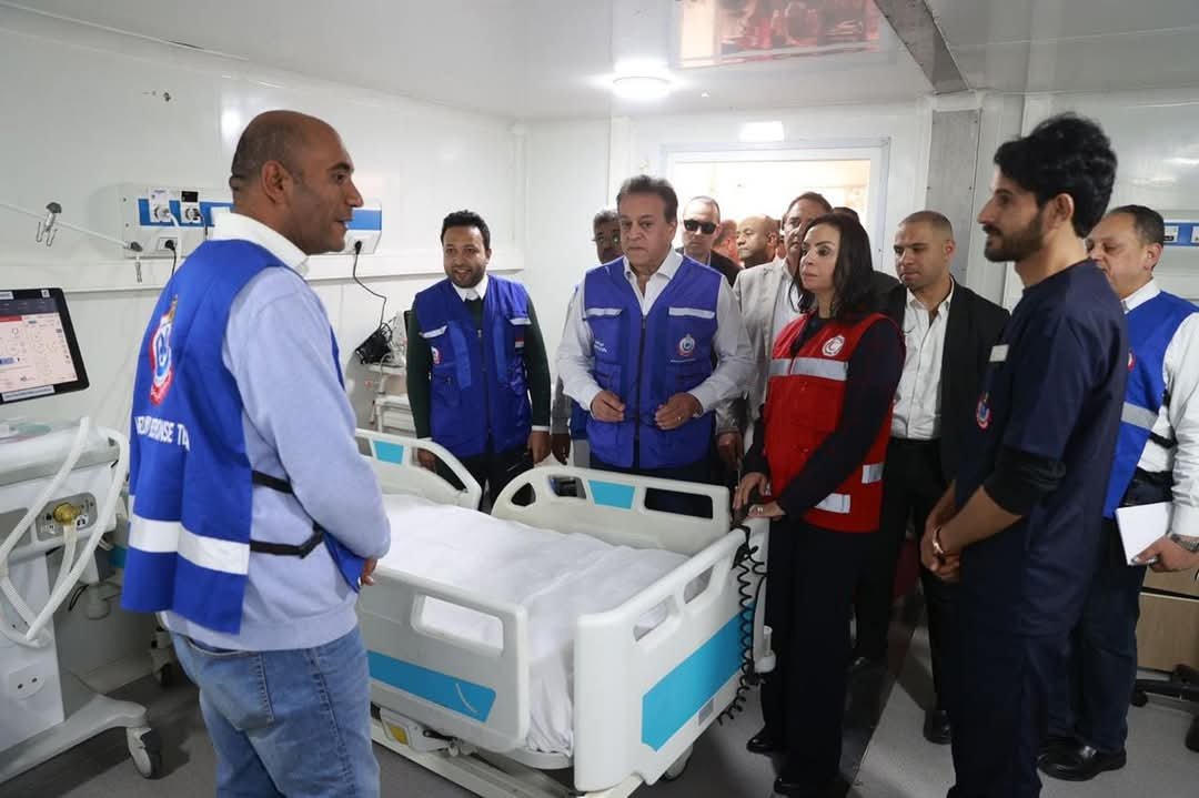 وزير الصحة يتفقد مستشفى الشيخ زويد المركزي بمحافظة شمال سيناء لتقديم الدعم الصحي للاشقاء في غزة