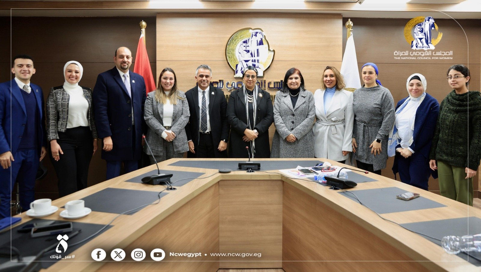 المجلس القومي للمرأة يستقبل وفد من مؤسسة شباب القادة YLF