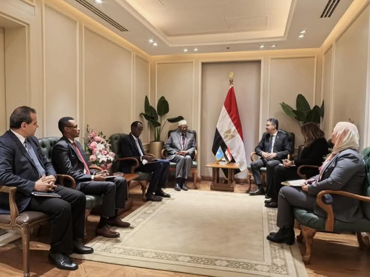 الدكتور شريف فاروق وزير التموين والتجارة الداخلية يستقبل وزير الزراعة الصومالي لبحث سبل التعاون المشترك