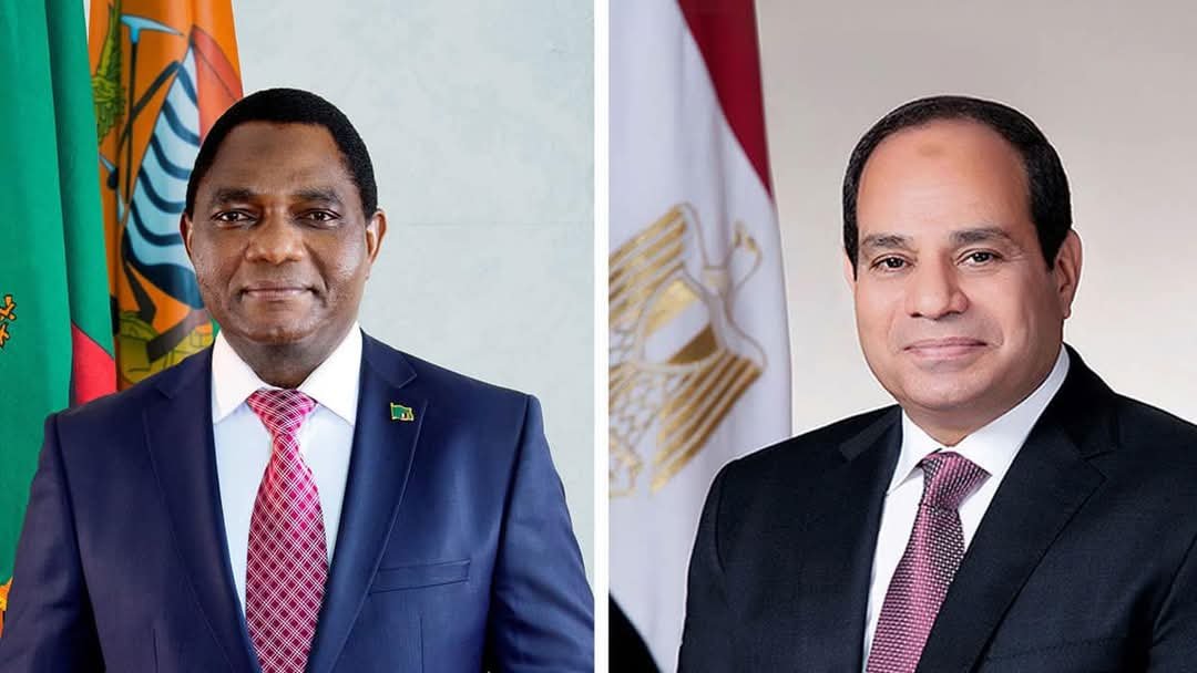 كلمة الرئيس السيسي خلال المؤتمر الصحفي أثناء استقباله رئيس جمهورية زامبيا