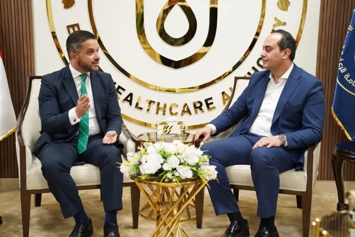 رئيس هيئة الرعاية الصحية يلتقى رئيس مجلس إدارة شركة ساندوز مصر للأدوية لمتابعة مشروعات التعاون في مجالات توفير أدوية الأورام والعلاجات الحيوية