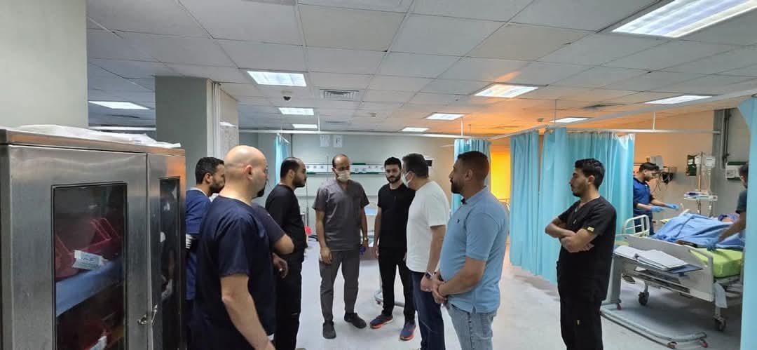 وزير الصحة يشيد بانتظام العمل ويوجه بصرف مكافأة لجميع العاملين والإداريين بمستشفى البنك الأهلي