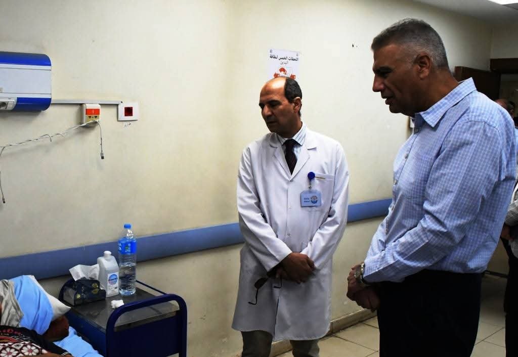 محافظ أسوان يطمئن على الخدمات الطبية والعلاجية للأخوة الأشقاء الفلسطينيين القادمين من غزة بمستشفى الباطنة