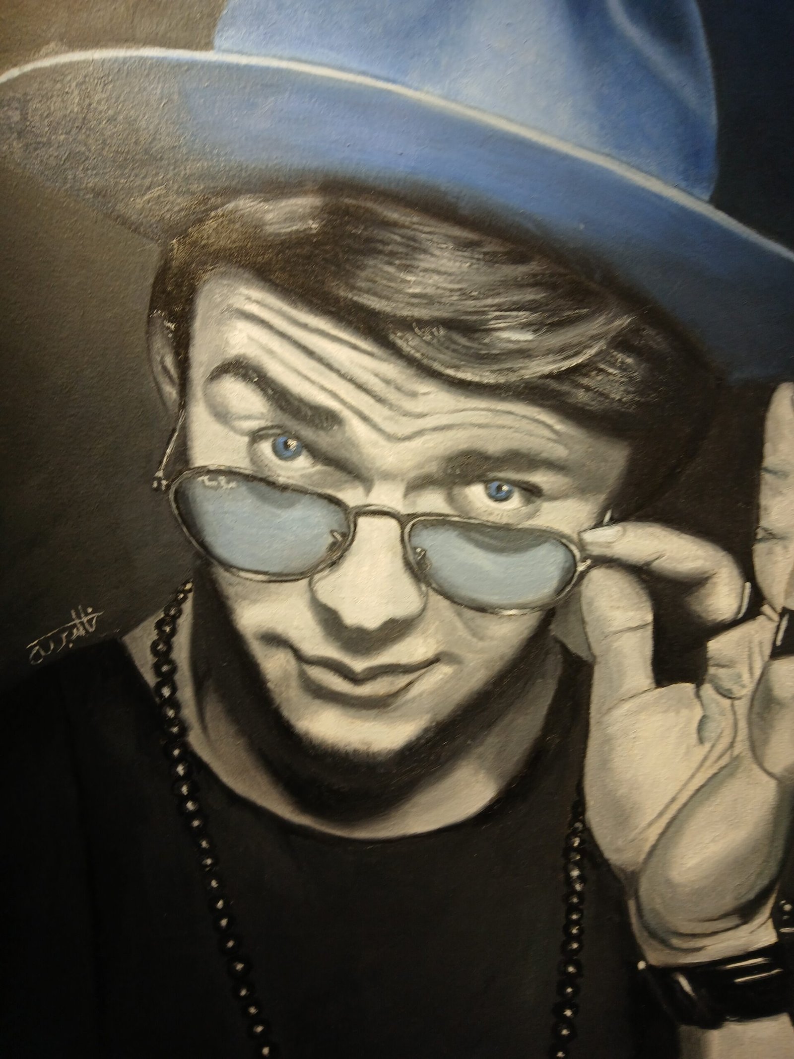 الفنان خالد بركة يشارك في معرض فن وسط البلد بوجوه معبره