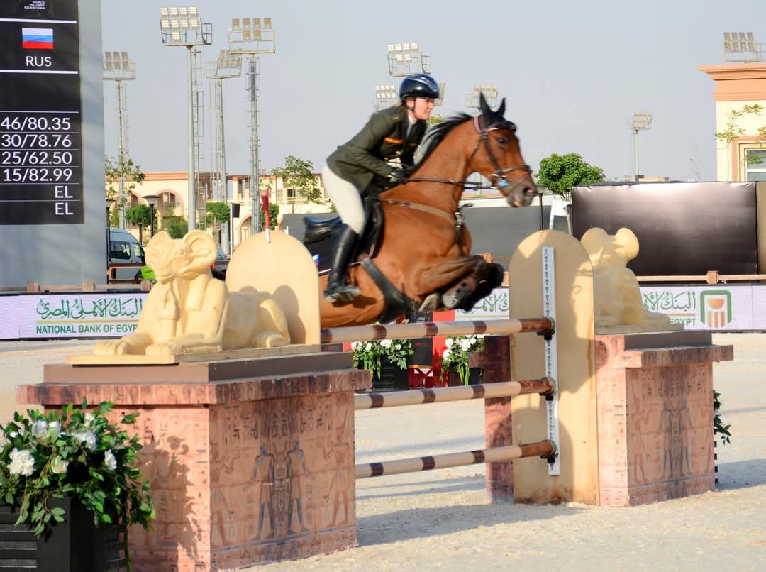 إستمرار فعاليات بطولة العالم العسكرية للفروسية رقم (25) لقفز الحواجز بنادى الفروسية “