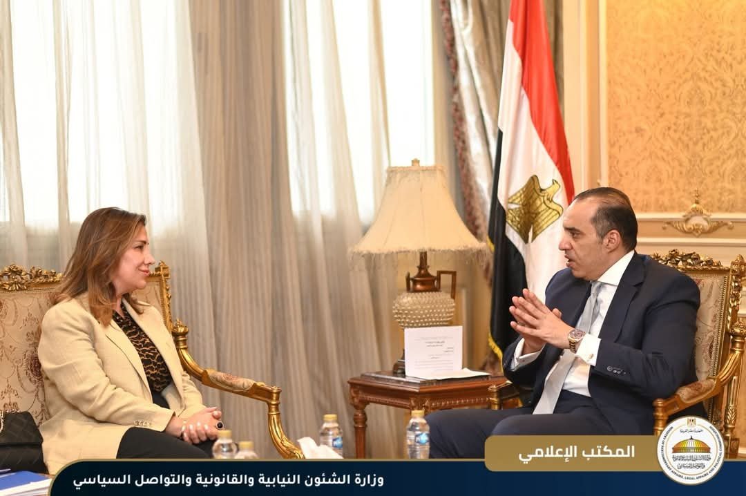 وزير الشئون النيابية والقانونية يستقبل ممثلة المفوضية السامية للأمم المتحدة لشئون اللاجئين بالقاهرة