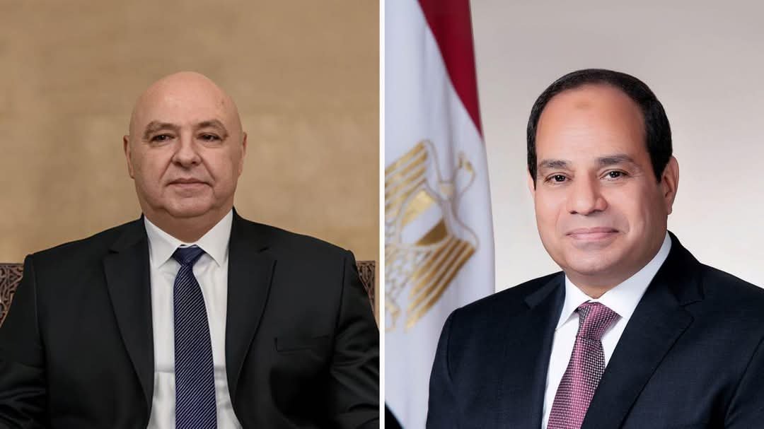 “السيسي وعون يبحثان سبل دعم لبنان واستعادة استقراره”