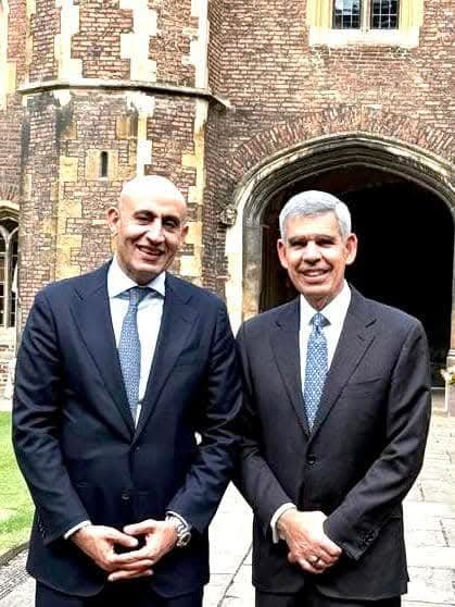 وزير التربية والتعليم يعقد لقاء مع أحد الرموز المصرية الاقتصادية العالميةبجامعة كامبريدج