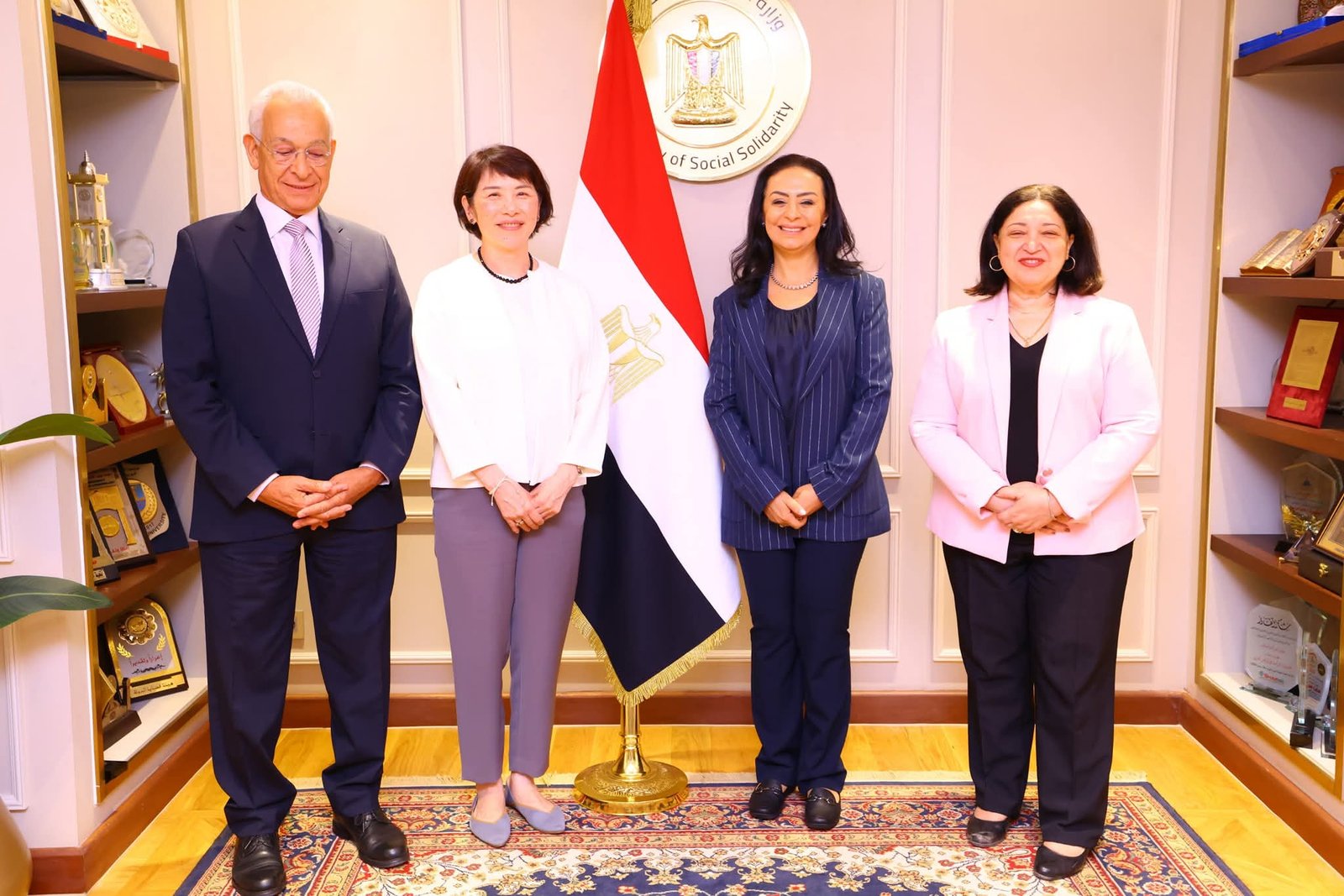 وزيرة التضامن الاجتماعي تلتقي بعثة هيئة التعاون الدولي اليابانية “جايكا”