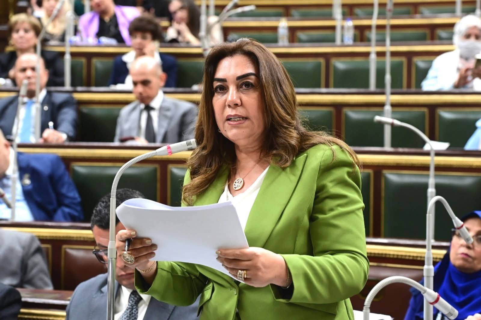 وزيرة التنمية المحلية تشارك في الجلسة العامة لمجلس النواب لمناقشة مشروع قانون قواعد وإجراءات التصرف في أملاك الدولة الخاصة
