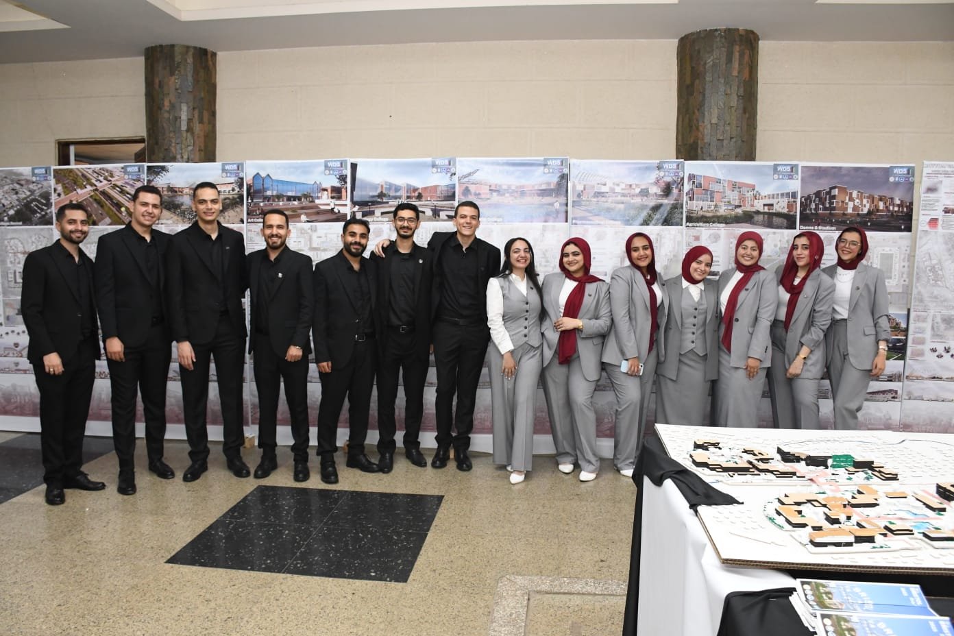 رئيس جامعة عين شمس يشهد ختام مشروع استوديو التصميم الدولي (WDS)