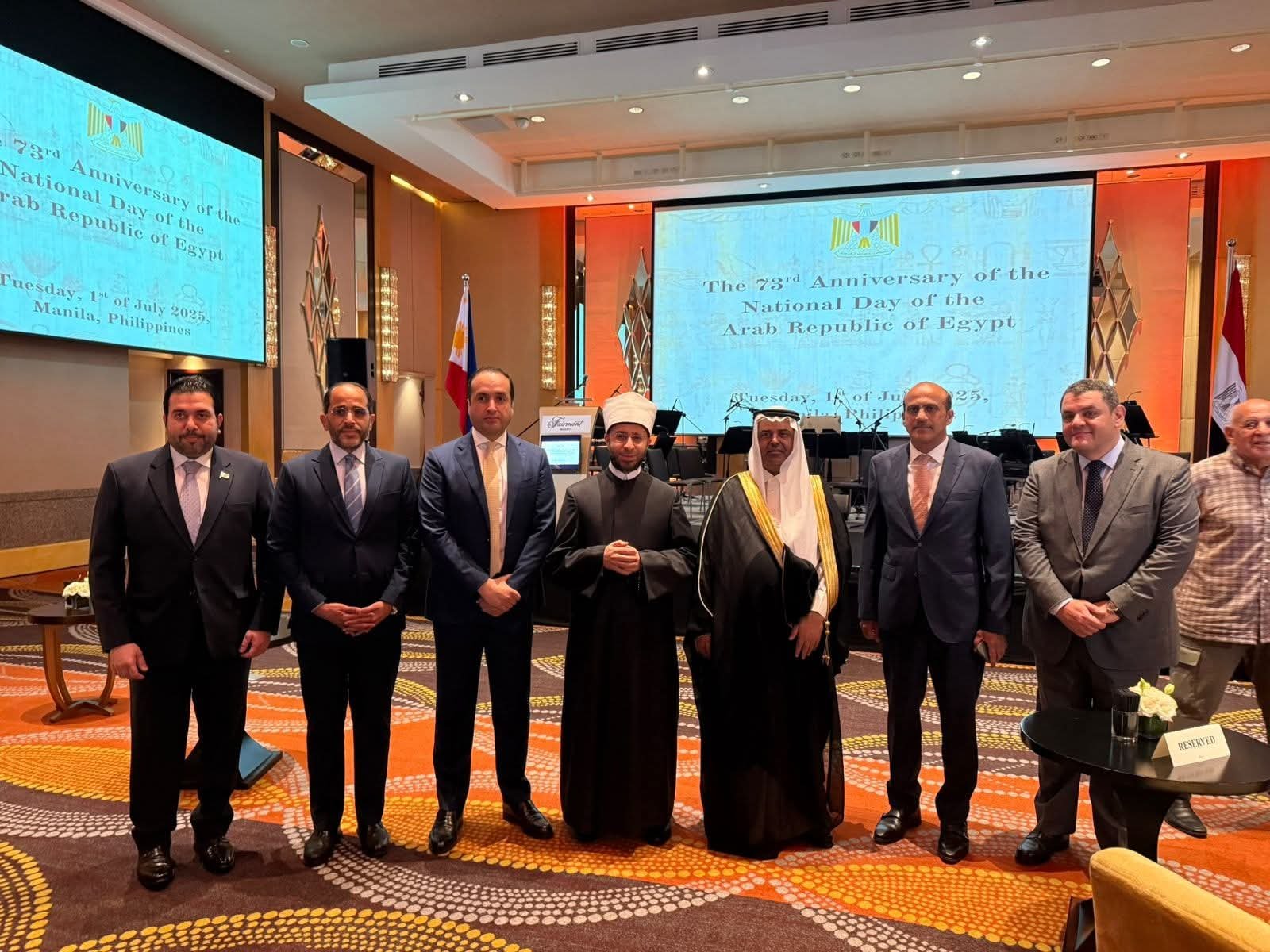 وزير الأوقاف يشارك في الاحتفال باليوم الوطني المصري في الفلبين ويُكرّم عددًا من كبار المسئولين الفلبينيين
