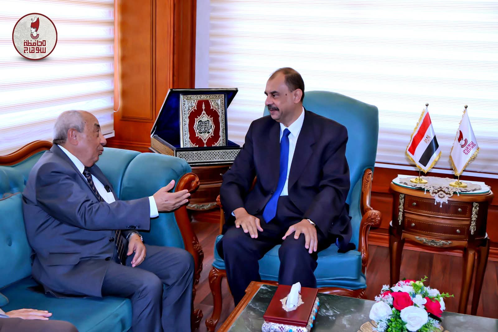 محافظ سوهاج يستقبل النقيب العام لمهندسي مصر