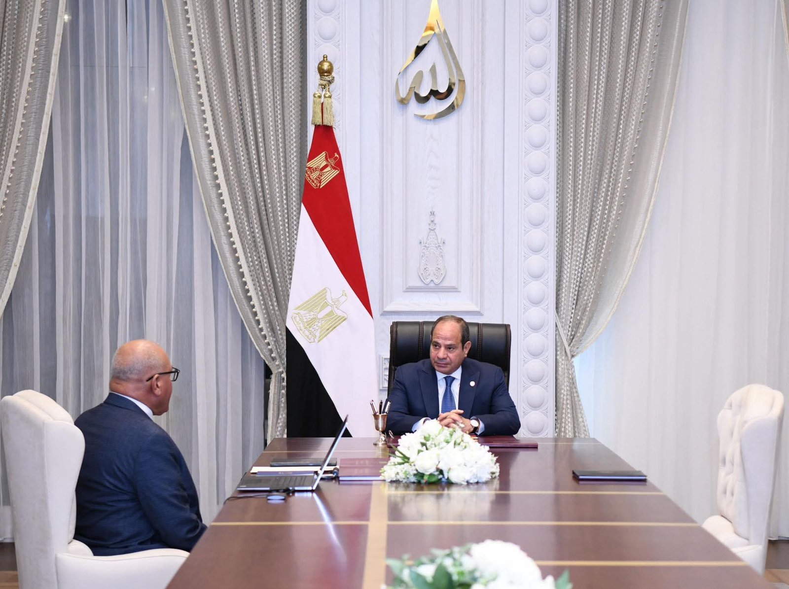 “الرئيس السيسي يتابع تطورات مشروعات الهيئة العربية للتصنيع في الصناعات المدنية والدفاعية”.