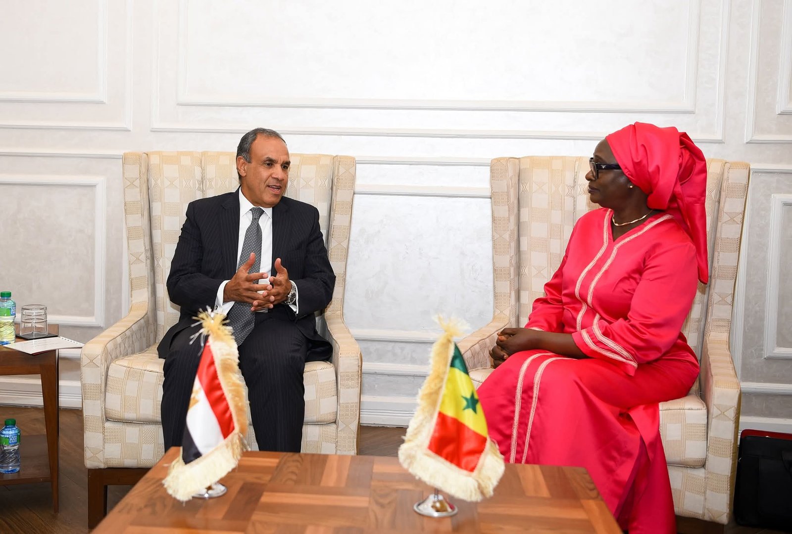 لقاء وزير الخارجية والهجرة مع وزيرة التكامل الأفريقي والشئون الخارجية السنغالية