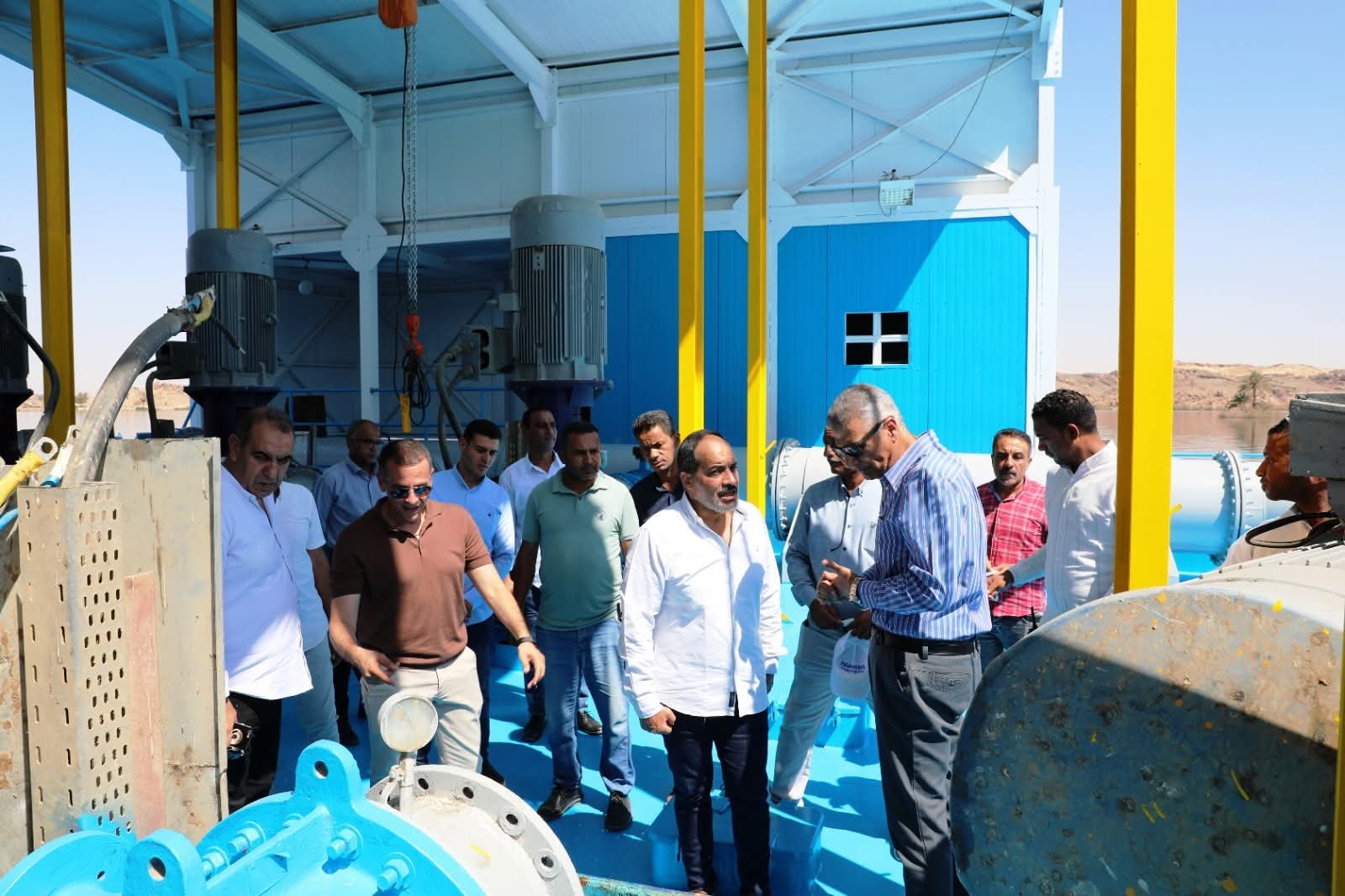 محافظ أسوان يتفقد محطة جبل شيشة لمياه الشرب بالشلال ، ويتابع مشروع تحسين الأداء ورفع الكفاءة