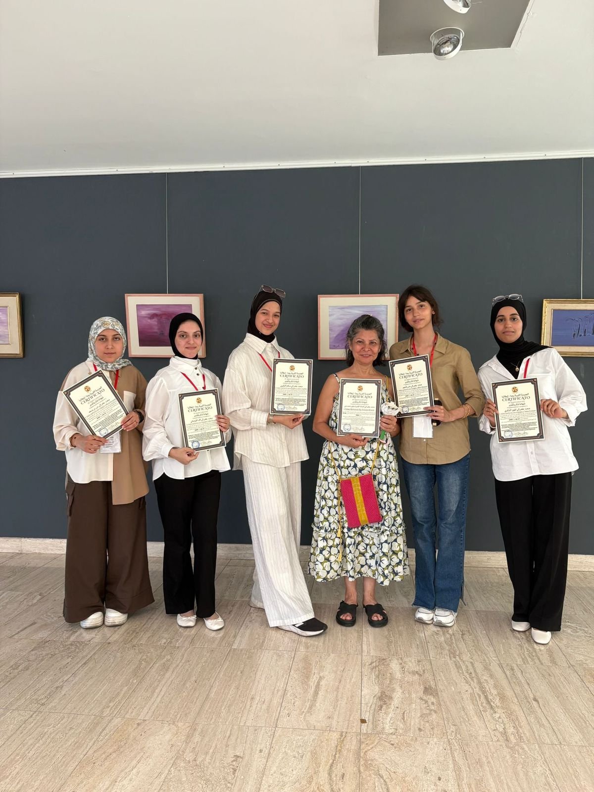 رانيا يحيى تكرم الفنانة سلوى محمد علي بالأكاديمية المصرية بروما