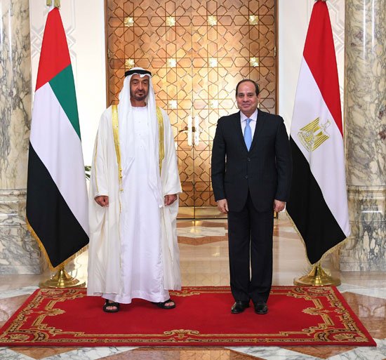 الرئيس السيسي يستقبل الشيخ محمد بن زايد آل نهيان في مصر