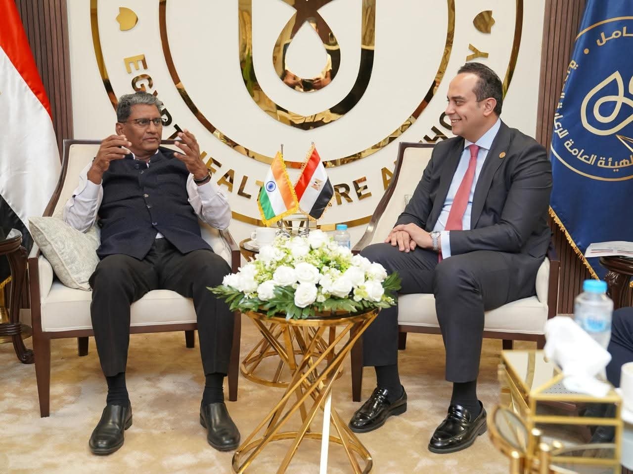 رئيس هيئة الرعاية الصحية يلتقي سفير دولة الهند لدى القاهرة لتعزيز التعاون في التغطية الصحية والصحة الإلكترونية والبحوث الإكلينيكية