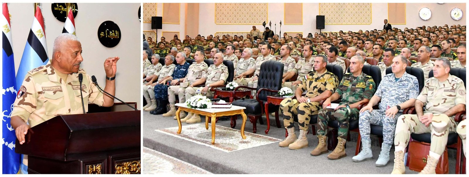 وزير الدفاع يلتقى بعدد من مقاتلى القوات الخاصة من المظلات والصاعقة