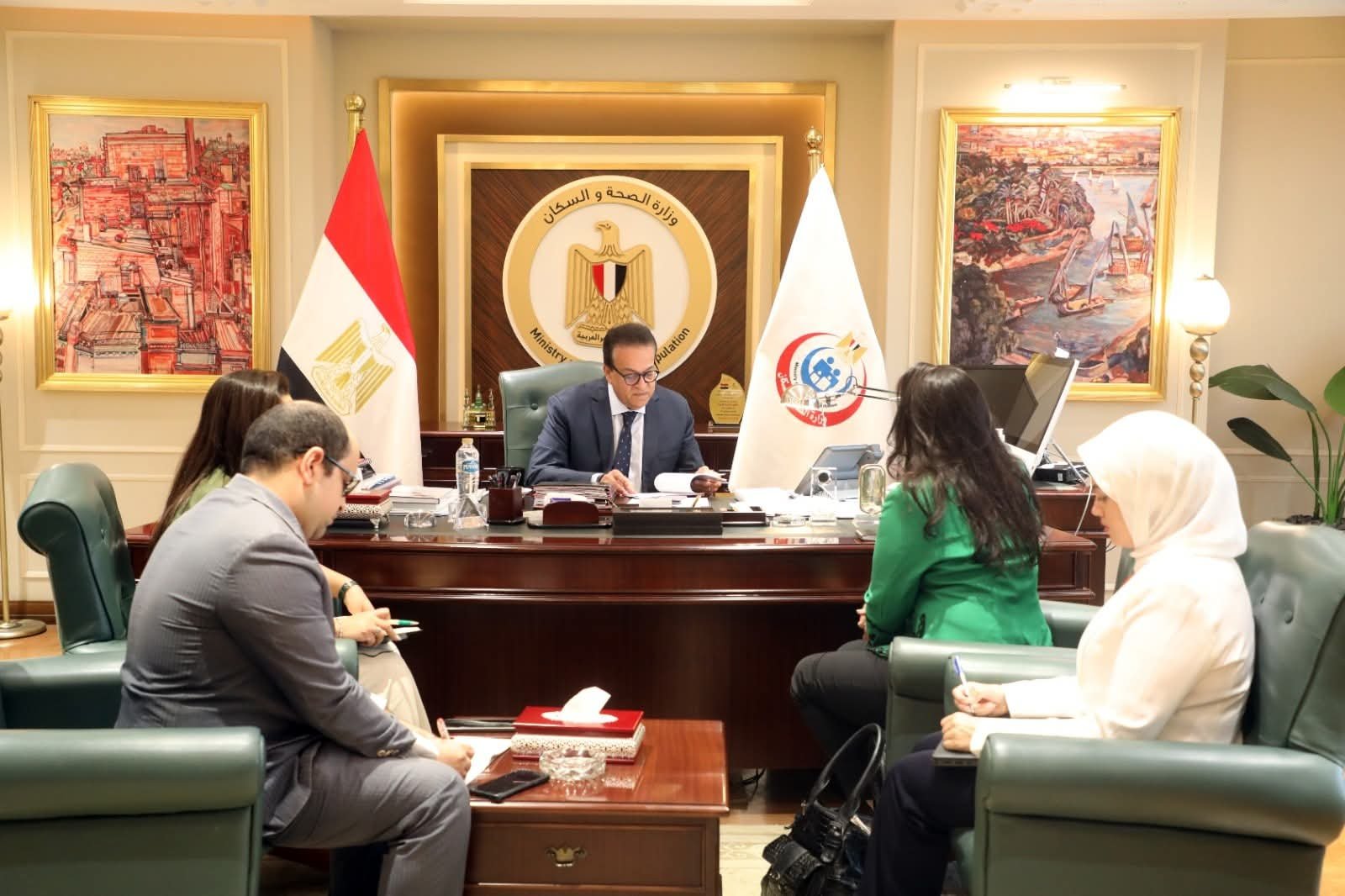 وزير الصحة يبحث مع المرشحة لمنصب سفيرة مصر لدى السويد ولاتفيا آفاق التعاون الصحي