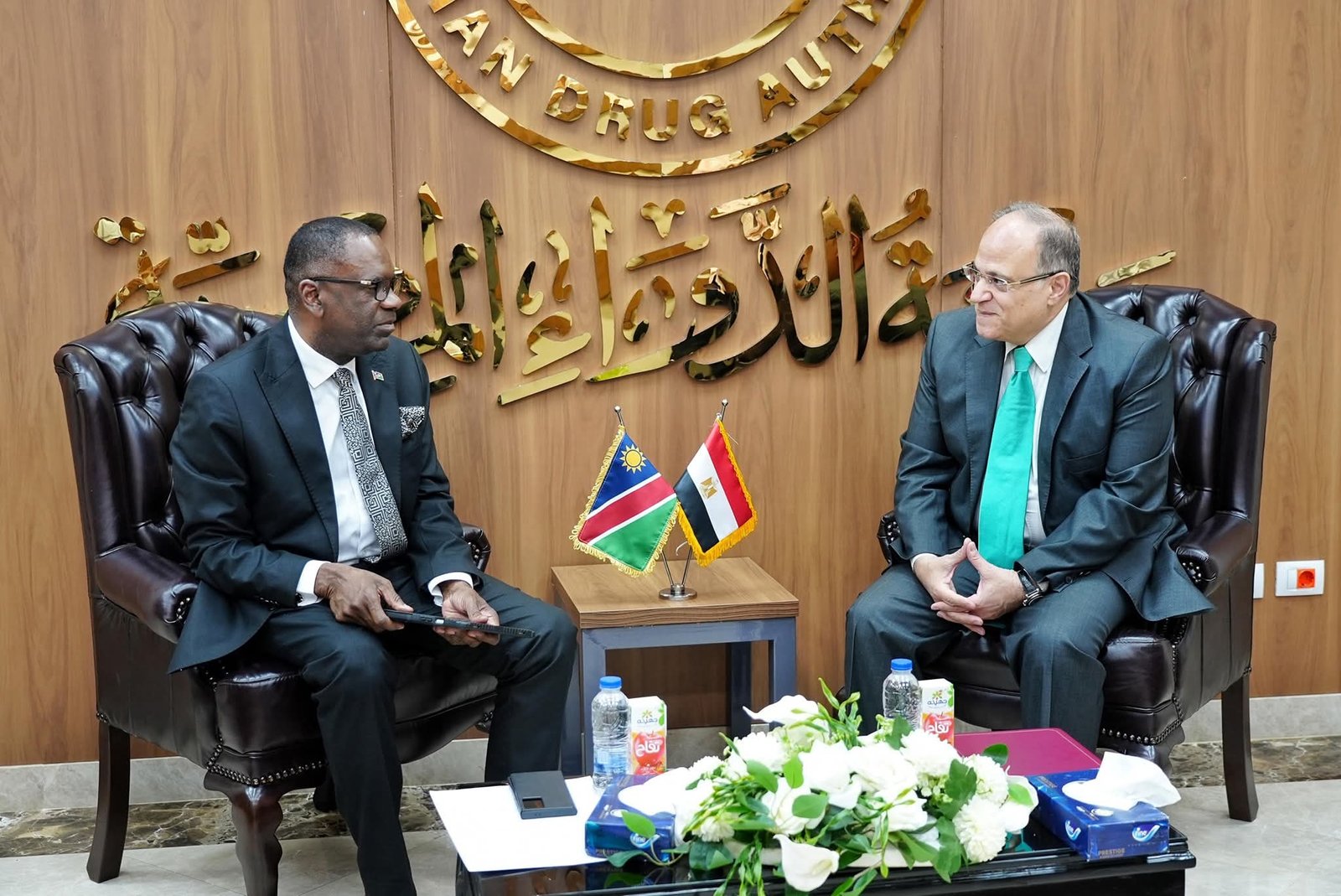 رئيس هيئة الدواء المصرية يبحث مع سفير ناميبيا لدى مصر تعزيز التعاون في تنظيم قطاع الدواء