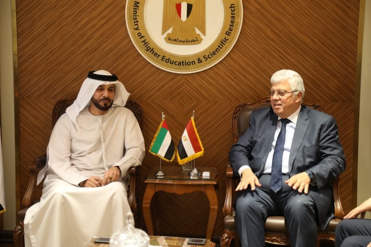 وزير التعليم العالي يبحث سبل تعزيز التعاون مع دولة الإمارات ويتابع الموقف التنفيذي لفرع جامعة الإسكندرية بأبوظبي