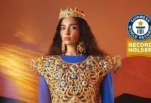 فستان مصمم من ذهب عيار 21 يدخل موسوعة جينيس.. مش هتصدق سعره
