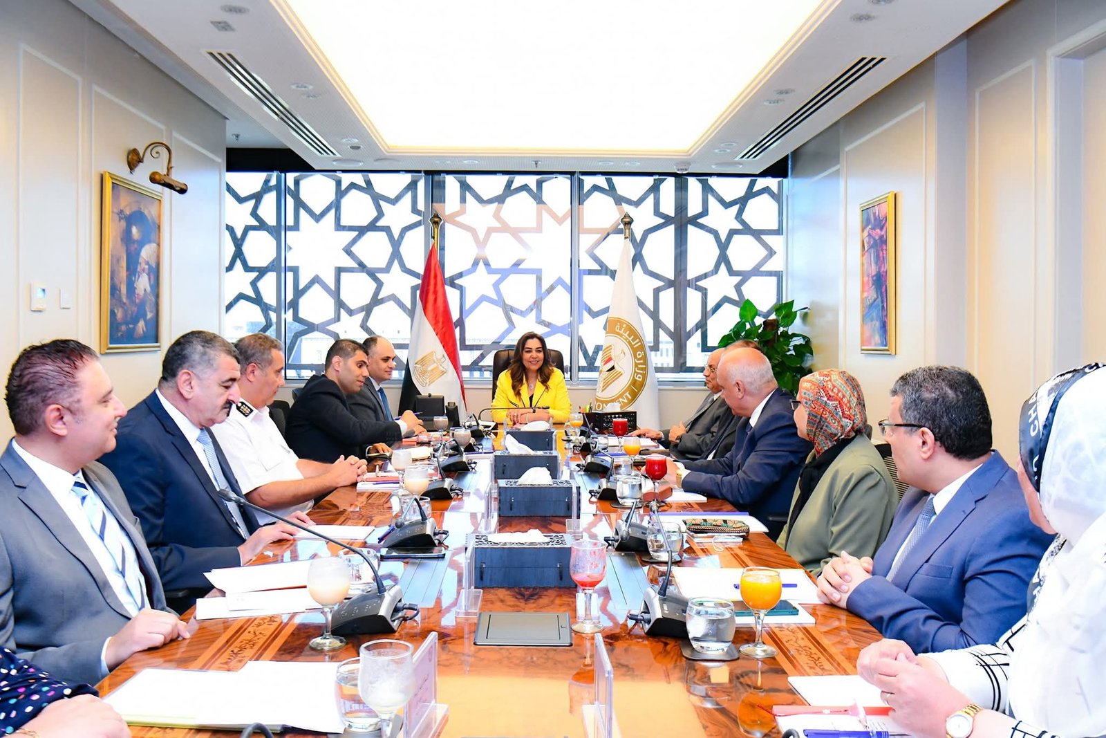 وزيرة التنمية المحلية والقائم بأعمال وزير البيئة تترأس الاجتماع ال ٢٢ لمجلس إدارة صندوق حماية البيئة