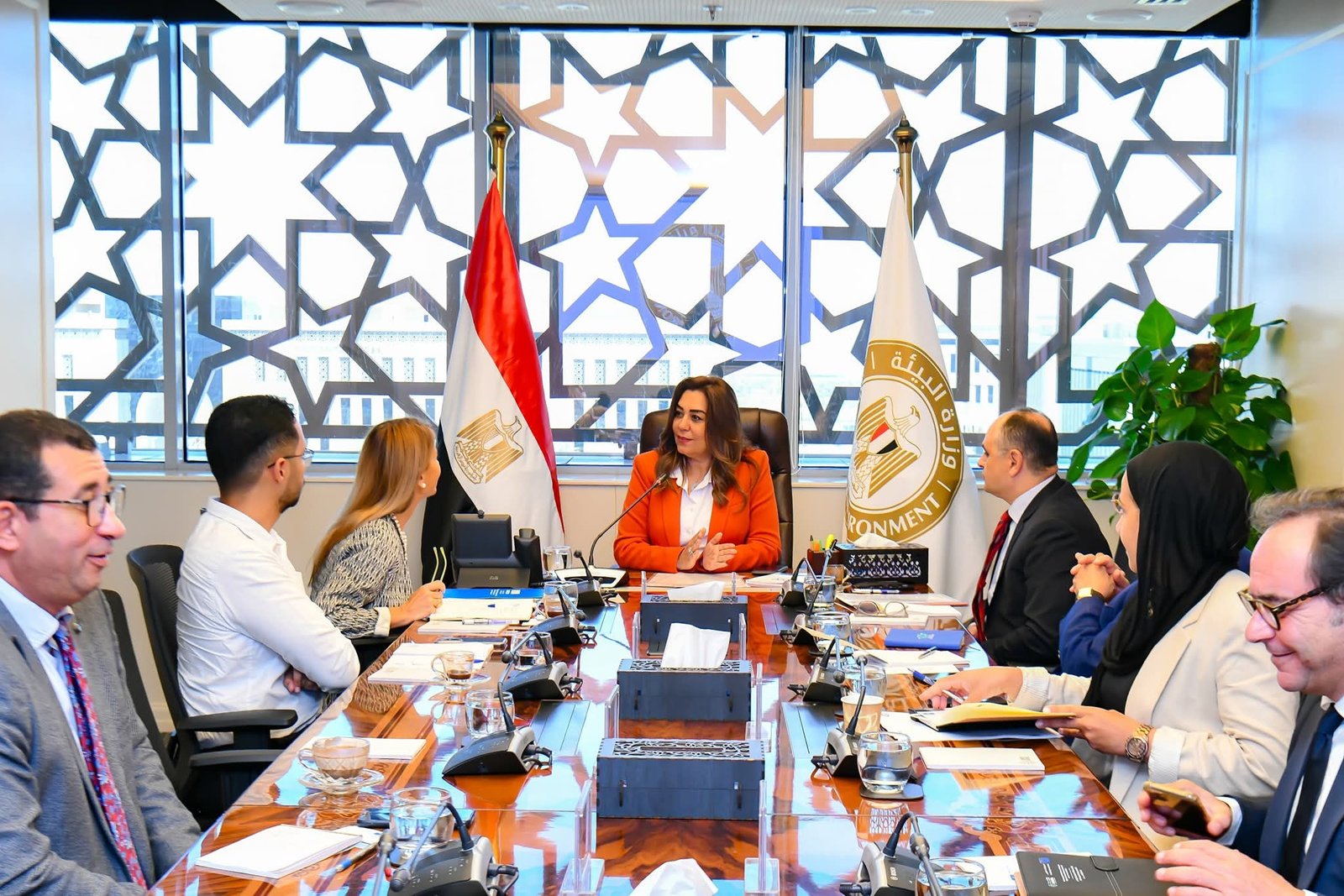 وزيرة التنمية المحلية والقائم بأعمال وزير البيئة تلتقي المديرة الإقليمية لمكتب اليونسكو بالقاهرة