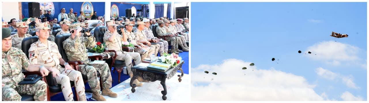 رئيس أركان حرب القوات المسلحة يشهد تنفيذ التدريب المصرى الأمريكى المشترك ” النجم الساطع – 2025 “