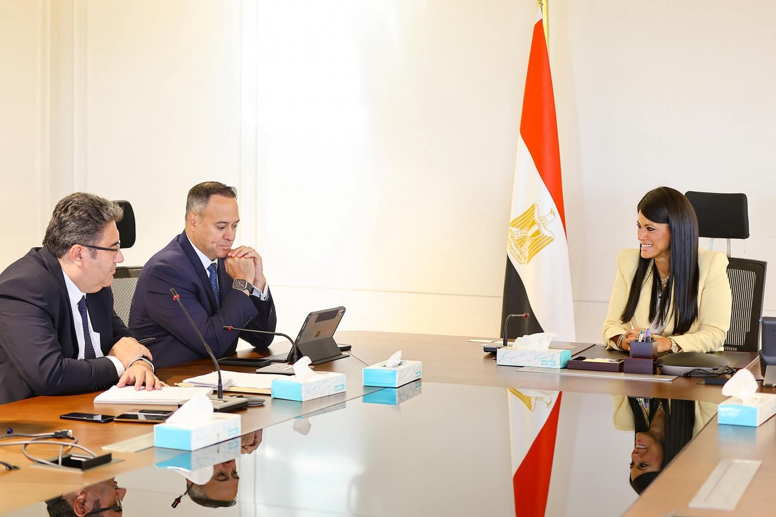 وزيرة التخطيط تستعرض تطور مسار الإصلاح الاقتصادي في مصر خلال لقاء وفد مؤسسة ستاندارد آند بورز الدولية للتصنيف الائتماني