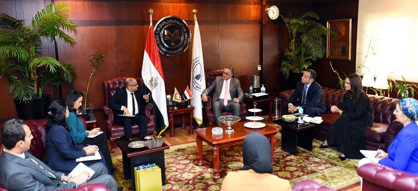 الهيئه العامة للاستثمار والمناطق الحرة تستقبل سفير سريلانكا لبحث فرص التعاون الاستثماري بين البلدين