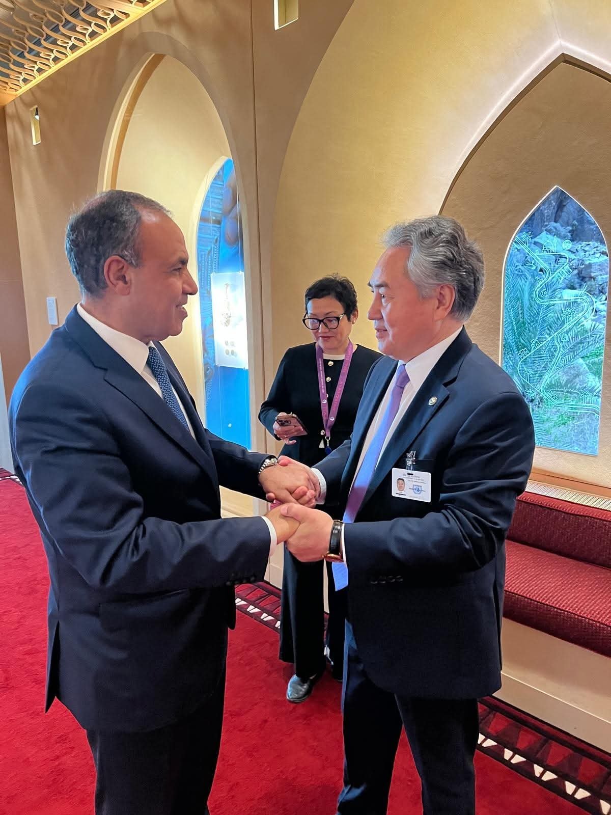 وزير الخارجية والهجرة يلتقي بوزير خارجية قرغيزستان على هامش الجمعية العامة للأمم المُتحدة