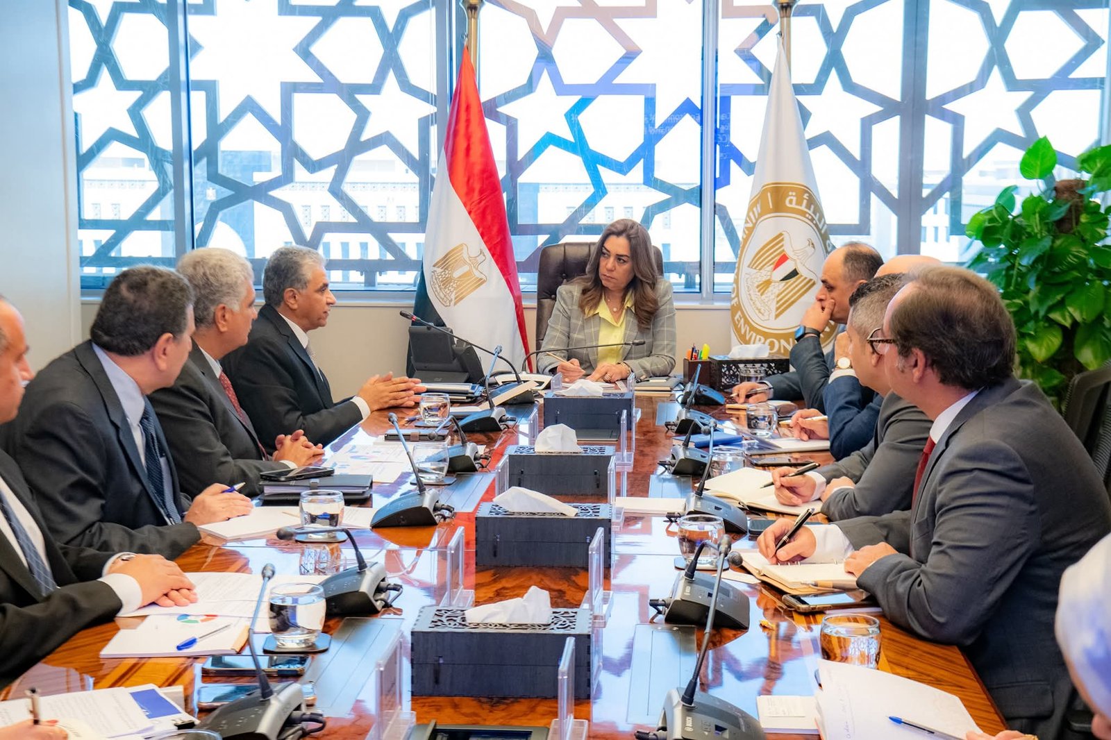 وزيرة التنمية المحلية والقائم بأعمال وزير البيئة تبحث مع المدير التنفيذي لمركز البيئة والتنمية للمنطقة العربية وأوروبا(سيداري) التعاون المشترك في تنفيذ مشروعات البيئة والمناخ