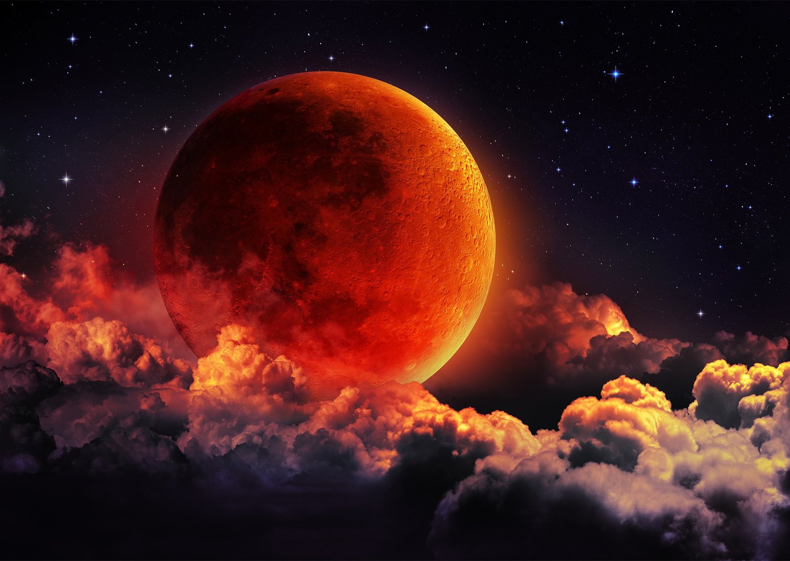 تشهد مصر والعالم العربي اليوم ظاهرة “القمر الدموي”