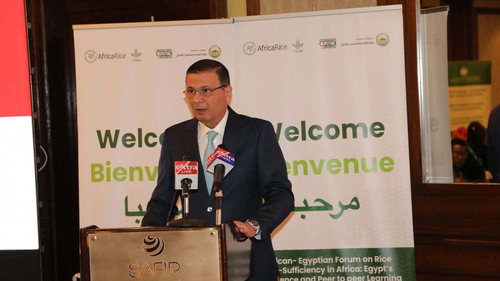 بحضور بعض الوزراء الأفارقة والخبراء الدوليين..وزير الزراعة يفتتح فعاليات منتدى الأرز الأفريقي.. تحت شعار: الاكتفاء الذاتي من الأرز والتعلم المتبادل من تجربة مصر