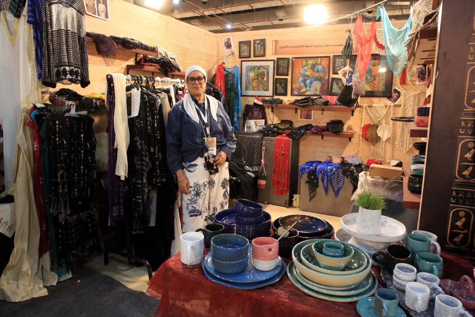 حضور متميز لمحافظات الصعيد في معرض تراثناومنتجات أبناء أسيوط تحصد إعجاب زوار المعرض