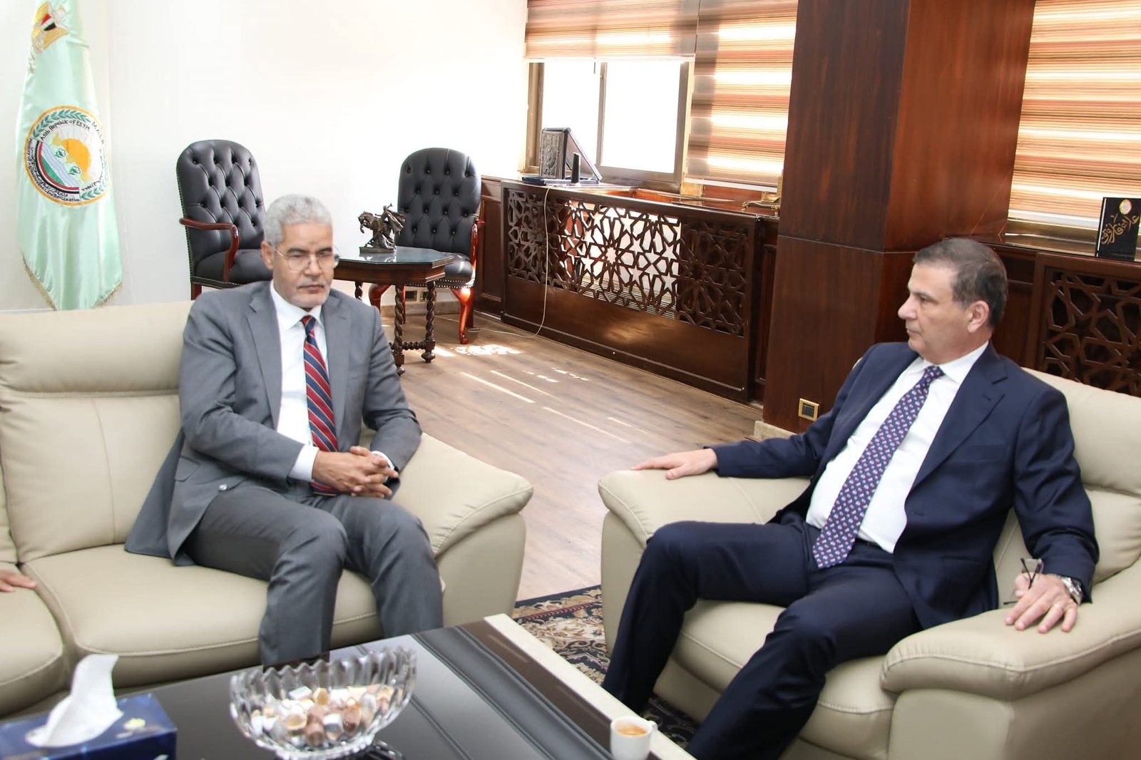 وزير الزراعة يبحث مع نظيره الموريتاني تعزيز سبل التعاون الزراعي المشترك