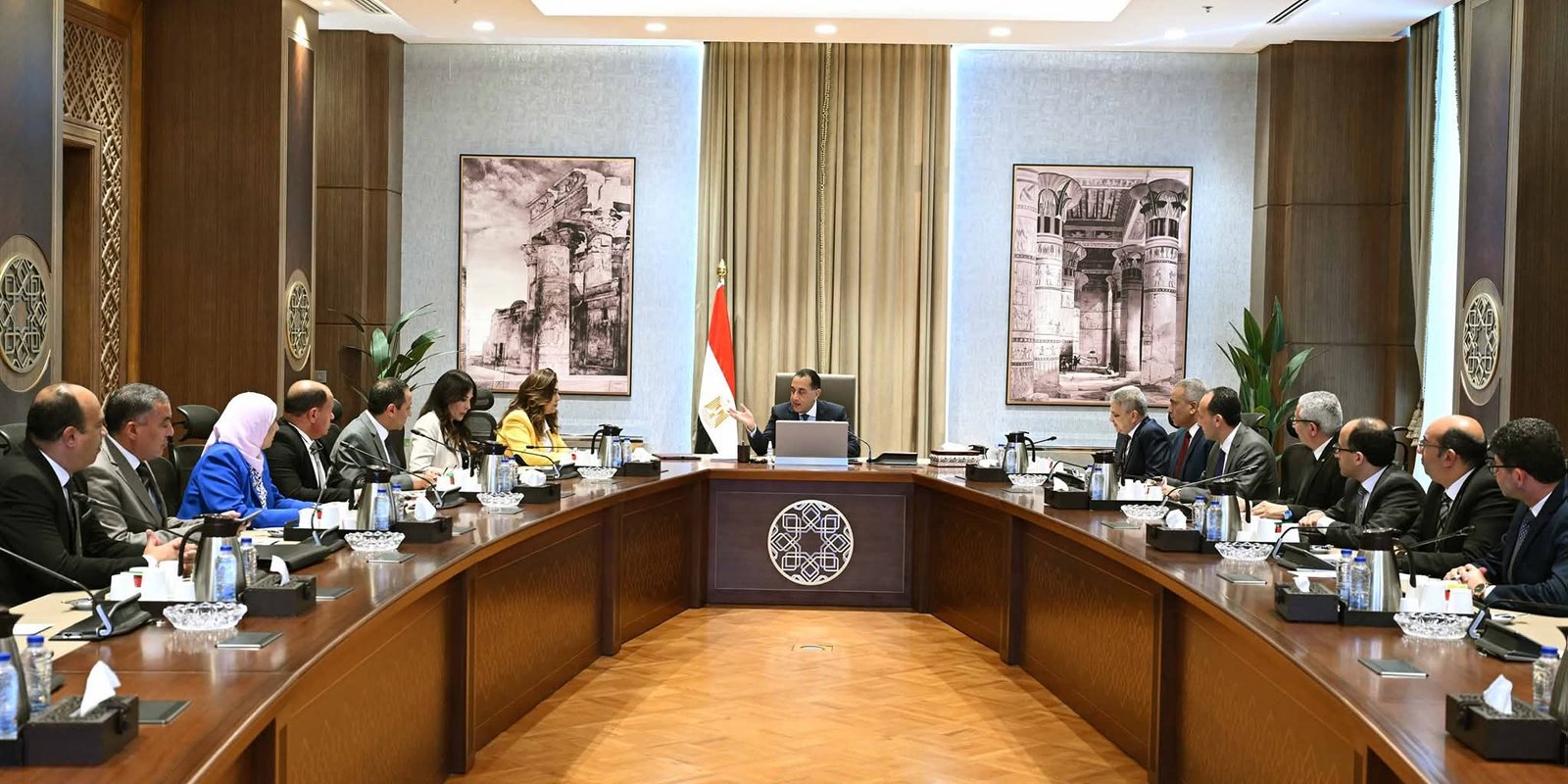 رئيس الوزراء يتابع الموقف التنفيذي لأعمال تطوير ورفع كفاءة بحيرة البردويل