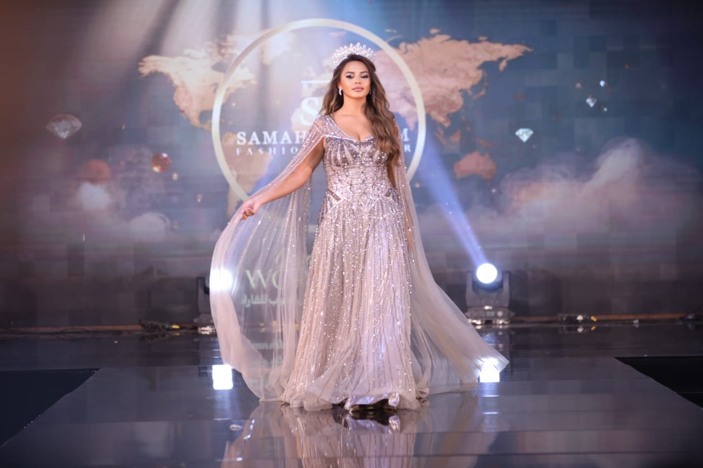 المغربية زينب سطاوني بنعبد الله تتوج بلقبQueen Arabe Worldwide Europe Beauty Ambassador 2025 في القاهرة
