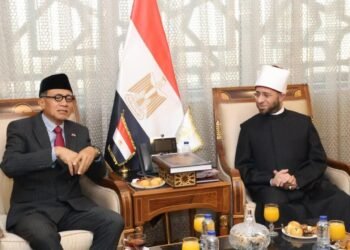 وزير الأوقاف يلتقي سفير إندونيسيا بالقاهرة بمقر الوزارة في العاصمة الجديدة