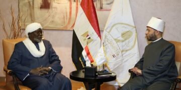 لقاء بين وزير الأوقاف ومفتي تشاد على هامش مؤتمر الإفتاء الدولي