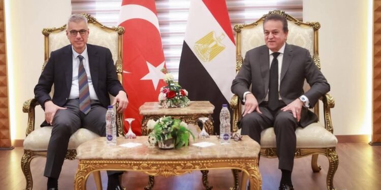 وزير الصحة والسكان يستقبل نظيره التركي بمطار القاهرة الدولي