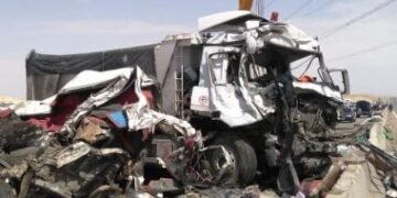 مصرع 2 وإصابة 6 آخرين فى حادث سير ببنى سويف
